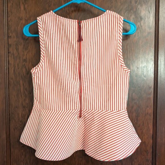 Like New! Anthropologie Maeve Cantua Peplum Top - Picture 2 of 12